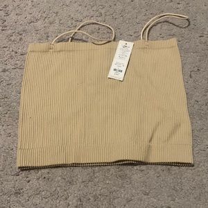 Francesca’s Seamless Nude Crop Tank/Bandeau